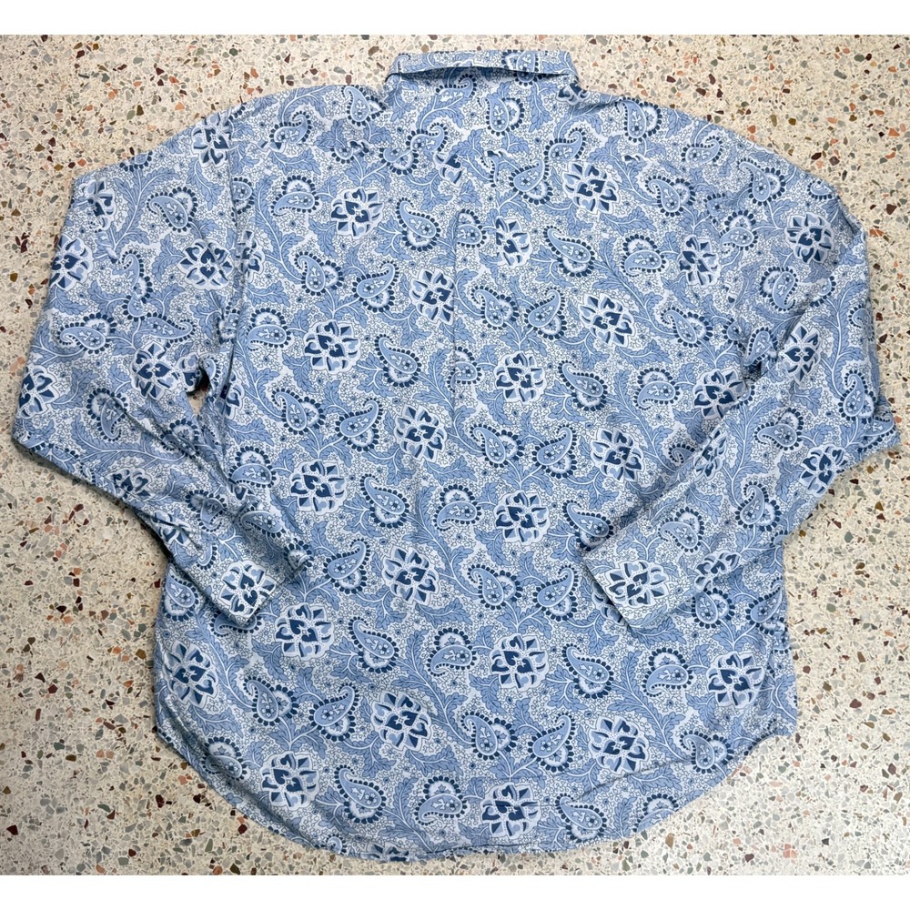 Ralph Lauren Polo Jeans Co. Vtg Men's Flower Pattern Long Sleeve Shirt Size XL - Picture 9 of 9